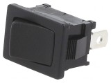 Rocker Switch SPST ON-OFF 10A 24VDC Black