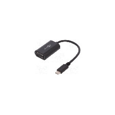 Cablu D-Sub 15pin HD soclu, USB C mufa, USB 3.0, lungime 0.2m, negru, Goobay - 38531