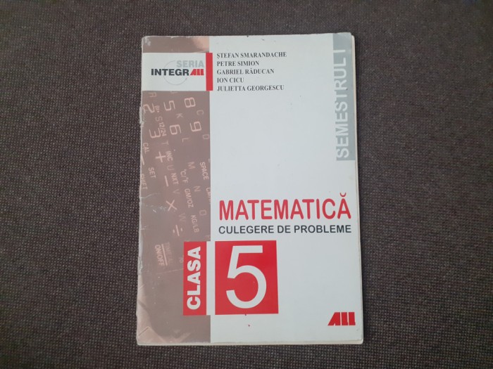 MATEMATICA CULEGERE DE PROBLEME CLASA A V A PETRE SIMION SEMESTRUL I