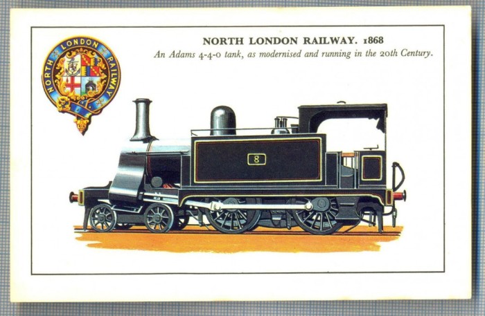 AX 296 CP VECHE -TEMATICA TRENURI - NORTH LONDON RAILWAY, 1868