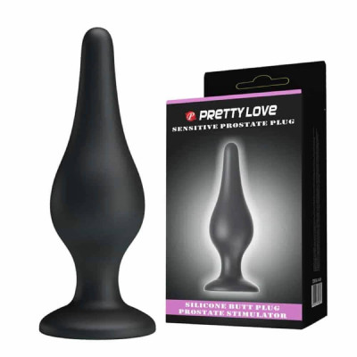 Pretty Love Sensitive Prostate Plug - Dop Anal din Silicon, 14 cm foto