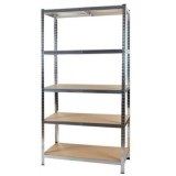 Raft metalic pentru depozitare cu 5 polite, capacitate175kg/polita, total 875kg,180x90x40cm