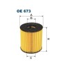Filtru ulei FILTRON FLOE673 Citroen C3, C4, C4 Picasso, C5, Berlingo, DS3, DS4, Ford C-Max, Focus 2, Focus 3, Tranzit, Fiat Ducato, MINI, Land Rover