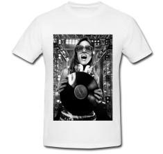 Tricou &amp;quot; Female electronic music DJ &amp;quot; foto