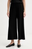 Marc O&#039;Polo pantaloni culoarea negru, lat, high waist, 5000007214