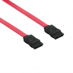 4World 06122 Cablu SATA - SATA 0.5m rosu foto