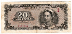 Bancnota 20 lei 1950 foto