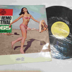 San Remo festival 1965 - disc vinil - muzica pop Electrecord stare f. buna