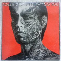 ROLLING STONES TATTOO YOU 1981 album disc vinyl lp muzica rock EMI india VG