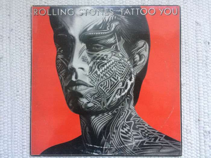 ROLLING STONES TATTOO YOU 1981 album disc vinyl lp muzica rock blues EMI records india VG
