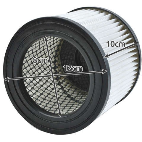 Filtru HEPA pentru Aspirator, Culoare Albă, Material Metalic și PP, 12x10 cm, 150g