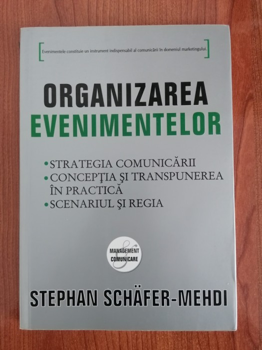 Stephan Schafer-Mehdi, Organizarea evenimentelor