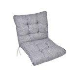 Perna scaun cu spatar, gri, umplutura spuma, sistem de prindere, 50x100, Oem