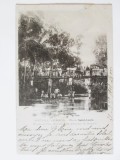Rară! Carte poștală Insula Noua Caledonie/Noumea circulată 1901:Podul Saint Louis