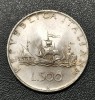 Moneda Italia 500 Lire Argint 1958, Argint 835, Valoroasa