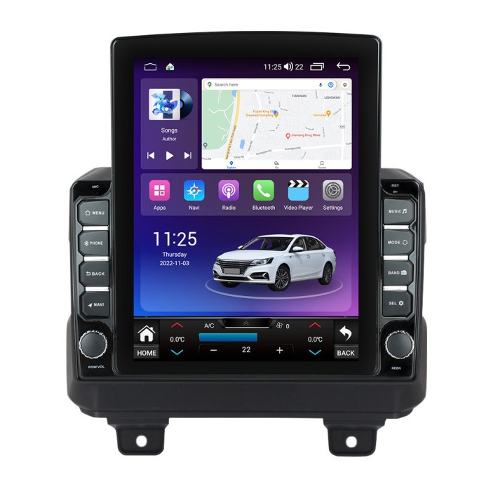 Navigatie dedicata cu Android Jeep Wrangler IV dupa 2018, 4GB RAM, Radio GPS
