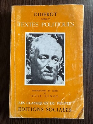 Textes Politiques - Diderot foto