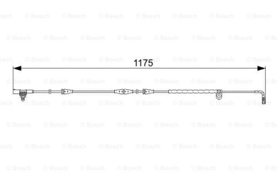 BOSCH 1 987 473 032 senzor de avertizare,uzura placute de frana foto