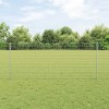 VidaXL Îngrădire cu stâlpi Argintiu 1 x 10 m Oțel