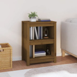 Cumpara ieftin Bibliotecă, maro miere, 50x35x68 cm, lemn masiv de pin