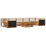 vidaXL Set de canapele de exterior 8 pcs natural Lemn Solid de Acacia 3383132