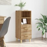 VidaXL Bufet stejar artizanal 34 x 34.5 x 90 cm Lemn compozit 880944