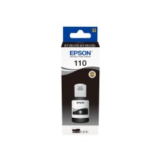 Epson 110 Black , Refill Ink Bottle C13T03P14A, Pigment Black, 120 ml, EcoTank
