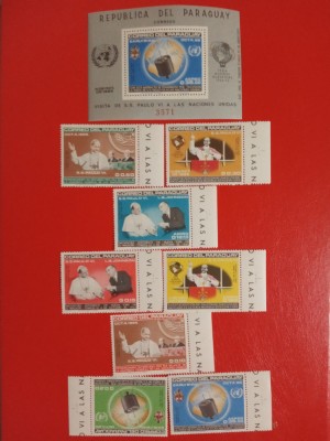 PARAGUAY, SPACE - COLIȚĂ + SERIE COMPLETĂ MNH foto