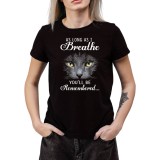 Tricou Dama Pisici pentru femei cu umor, bumbac negru, marimea S
