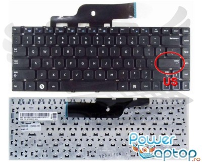 Tastatura Samsung 300E4A layout US fara rama enter mic, 300V4A layout US fara rama enter mic, NP300E4A layout foto