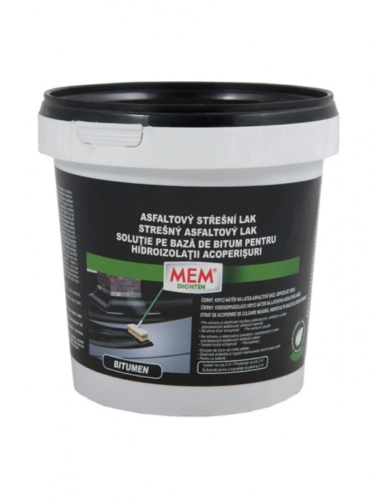 Solutie pentru hidroizolatie acoperis Bostik Mem, bitum, 1 L