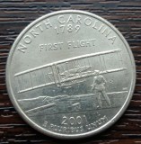 (M2242) MONEDA SUA - QUARTER DOLLAR 2001, LIT. P - NORTH CAROLINA