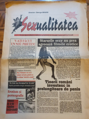 ziarul sexualitatea anii &amp;#039;90 - anul 1,nr,1 - prima aparitie a ziarului foto