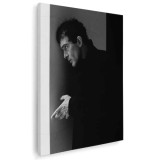 Tablou canvas actor Antonio Banderas, alb, negru 1092 Tablou canvas pe panza CU RAMA 60x80 cm