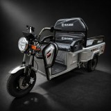 Triciclu Electric de Marfa XPB, Saige, Viteza Maxima 25 km/h, Motor 1600W, Baterie 60V/20Ah, Fara Permis, Mototricicleta Electrica de Transport, Gri