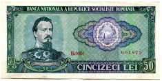 Bancnota 50 lei 1966 AUNC+ foto