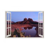 Autocolant decorativ, Fereastra, Natura si peisaje, Multicolor, 85 cm, 2552ST