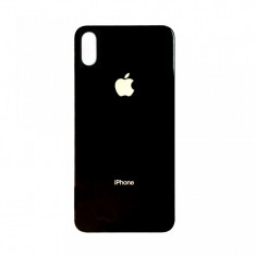 Capac carcasa spate sticla iPhone X negru foto