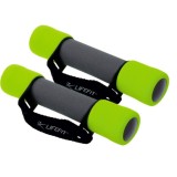 Set gantere 2x1.5 kg, din spuma, cu sistem de fixare Velcro, DHS