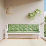 Gossi perne banca de gradina, 2 buc, 200x50x7cm, model frunze, textil