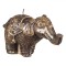 Lum&acirc;nare Decorativă, Model Elefant, Culoare Aurie, Dimensiune 7.5x15cm, Parafină, Ardere 8 Ore