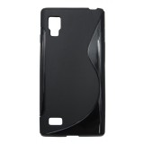 Husa silicon S-line neagra pentru LG Optimus L9 P760