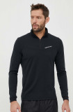 Peak Performance hanorac Chase Half Zip culoarea negru, neted