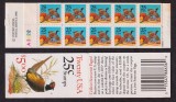 SUA 1988 - Fazan, carnet filatelic neuzat