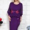 Rochie eleganta Abstract Mouve - 60Marimea