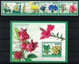 TOGO 2010 - Flori /serie completa + colita MNH, Nestampilat