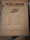 Muzica si poezie Revista Filarmonicei - Anul I Nr.1 Noiembrie 1935 (Contine Inchinarea si multumirea revistei Regelui Carol II)