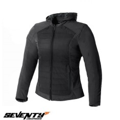 Geaca (jacheta) femei pentru scuter - motocicleta Urban/Touring Seventy vara/iarna model SD-JC75 culoare: negru Negru XXL