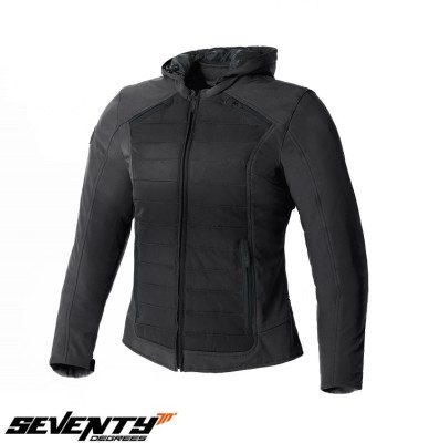 Geaca (jacheta) femei pentru scuter - motocicleta Urban/Touring Seventy vara/iarna model SD-JC75 culoare: negru Negru XL foto