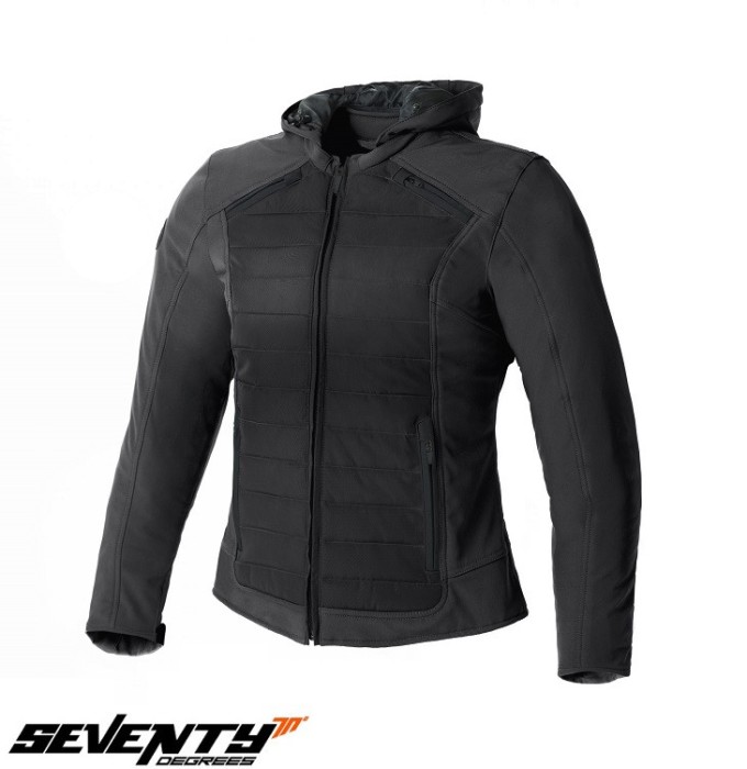 Geaca (jacheta) femei pentru scuter - motocicleta Urban/Touring Seventy vara/iarna model SD-JC75 culoare: negru Negru XL